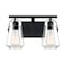 Nuvo Fixture, Vanity, 2-Light, Incandescent, 60W, 120V, A19, Medium Base, Width: 14.13 60/7102 - alternate 4